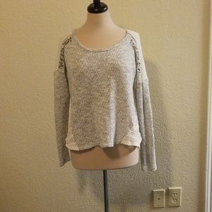 Shyanne knit and lace top